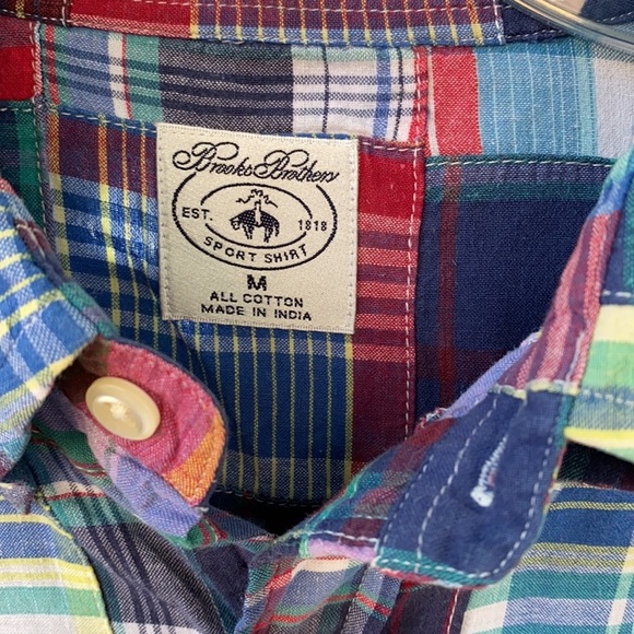 Brooks brothers multicolored button down size: M - Picture 4 of 7